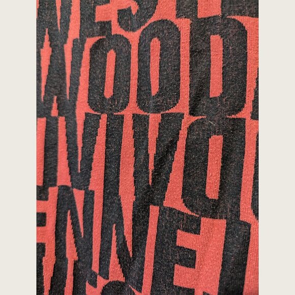 Vivienne Westwood V-Neck Sweater in Red and Black - Picture 5 of 7